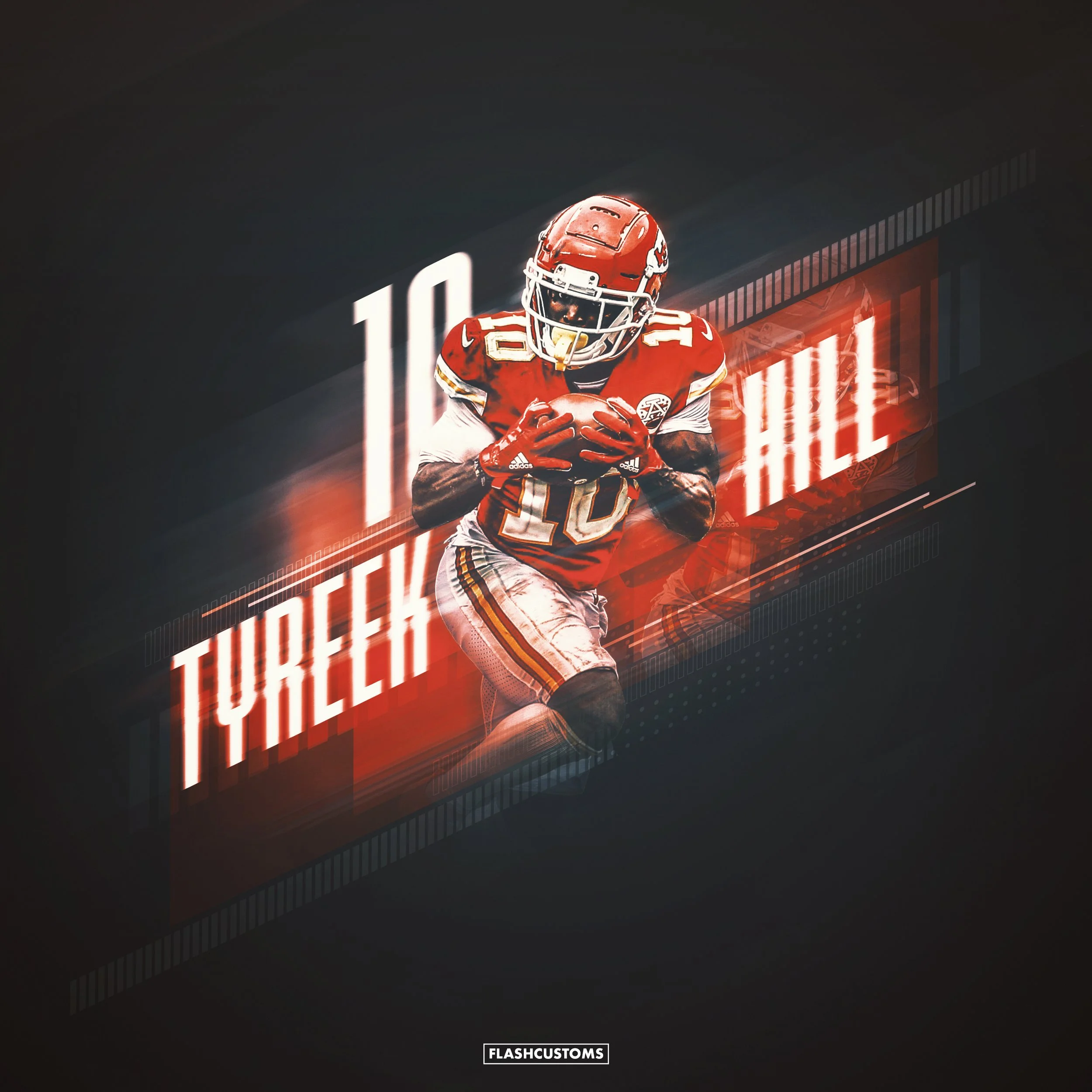 Poster concept of Kansas City Chiefs wide receiver Tyreek Hill 