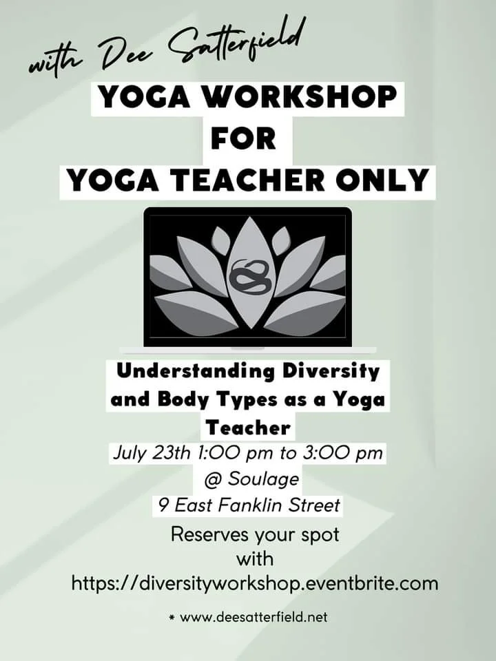 Yoga Workshop for Yoga Teachers with Dee Satterfield