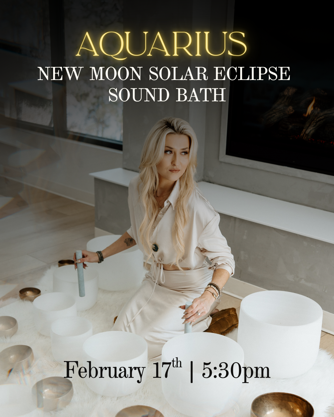 Aquarius New Moon Solar Eclipse Sound Bath