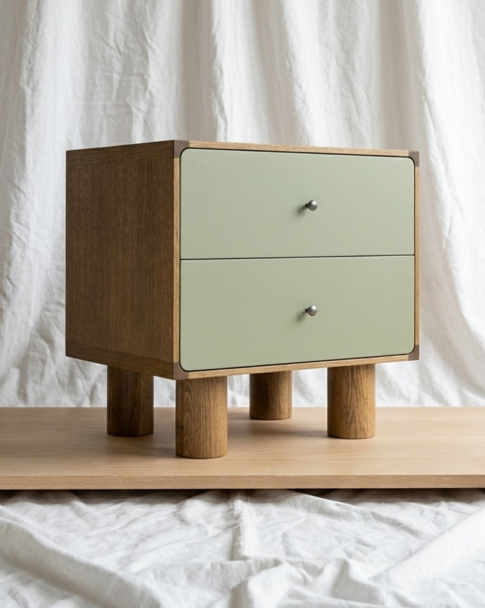 Custom White Oak Nightstands