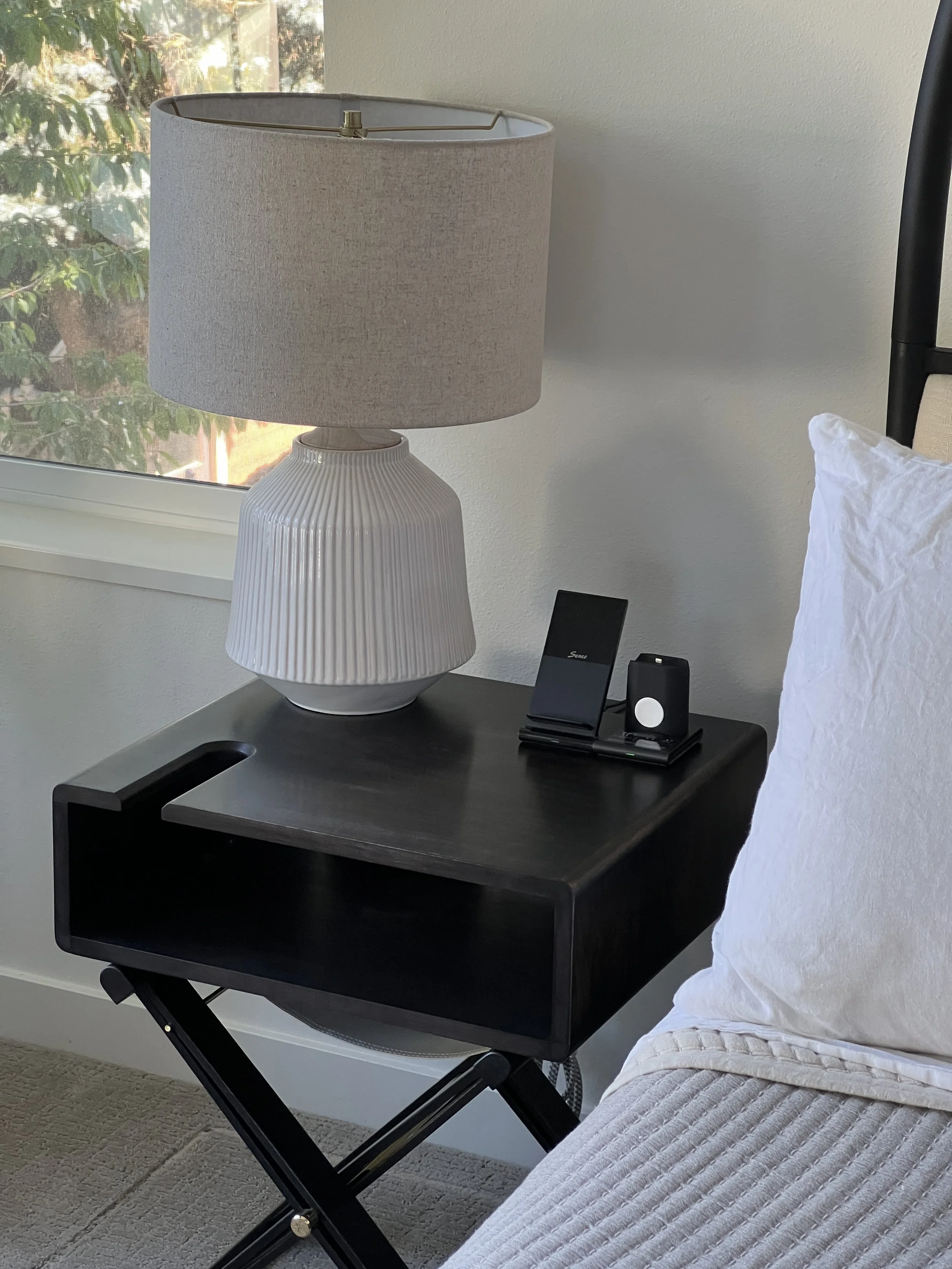 Andres Luer - ATELIERLUER - Campaign Table - Handmade - Ballard Shop - Camel leather stretcher - Seattle