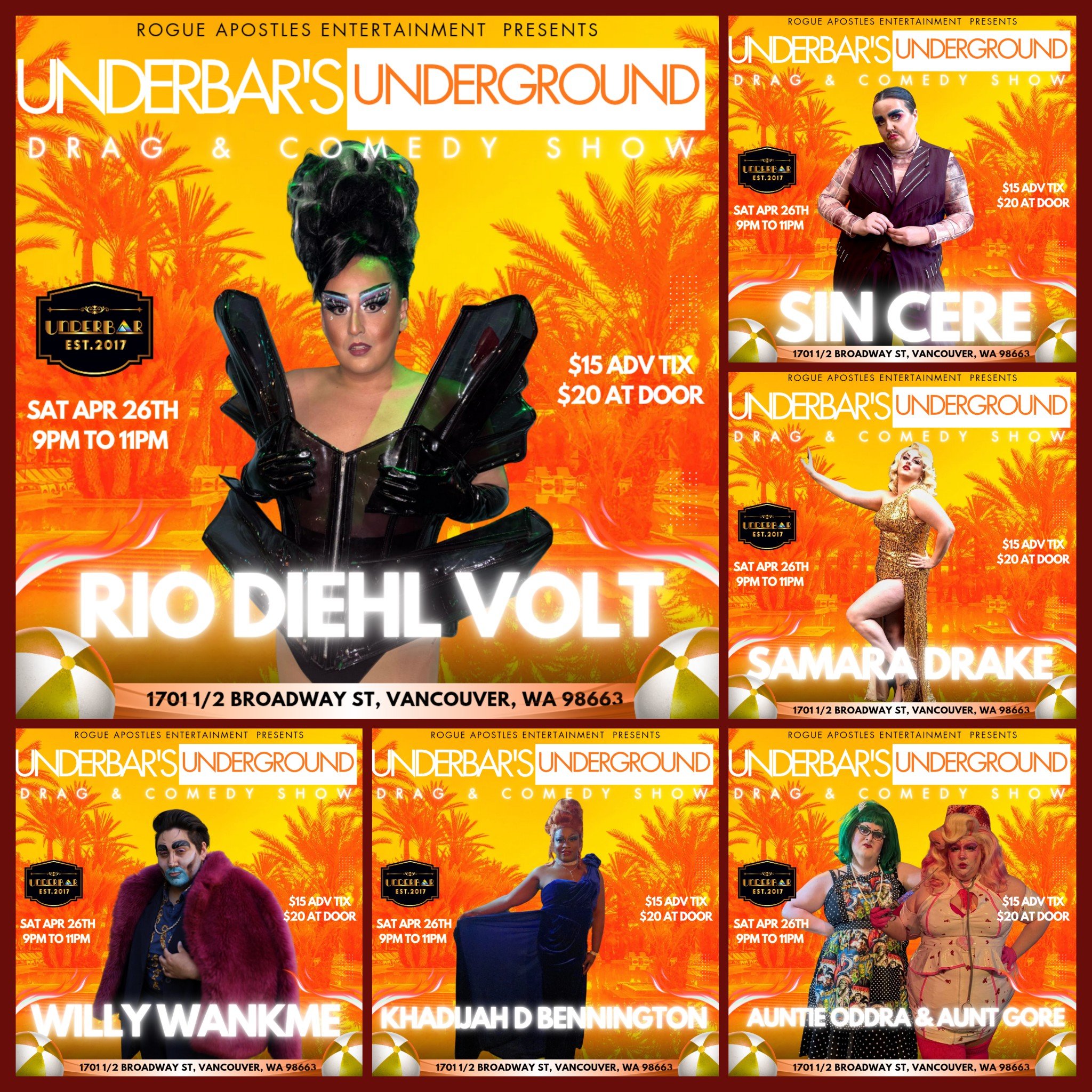 UNDERGROUND DRAG AND COMEDY SHOW