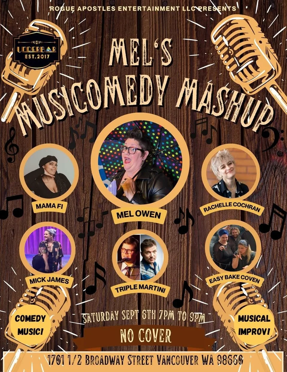 MEL'S MUSICOMEDY MASHUP MUSIC AND COMEDY SHOW