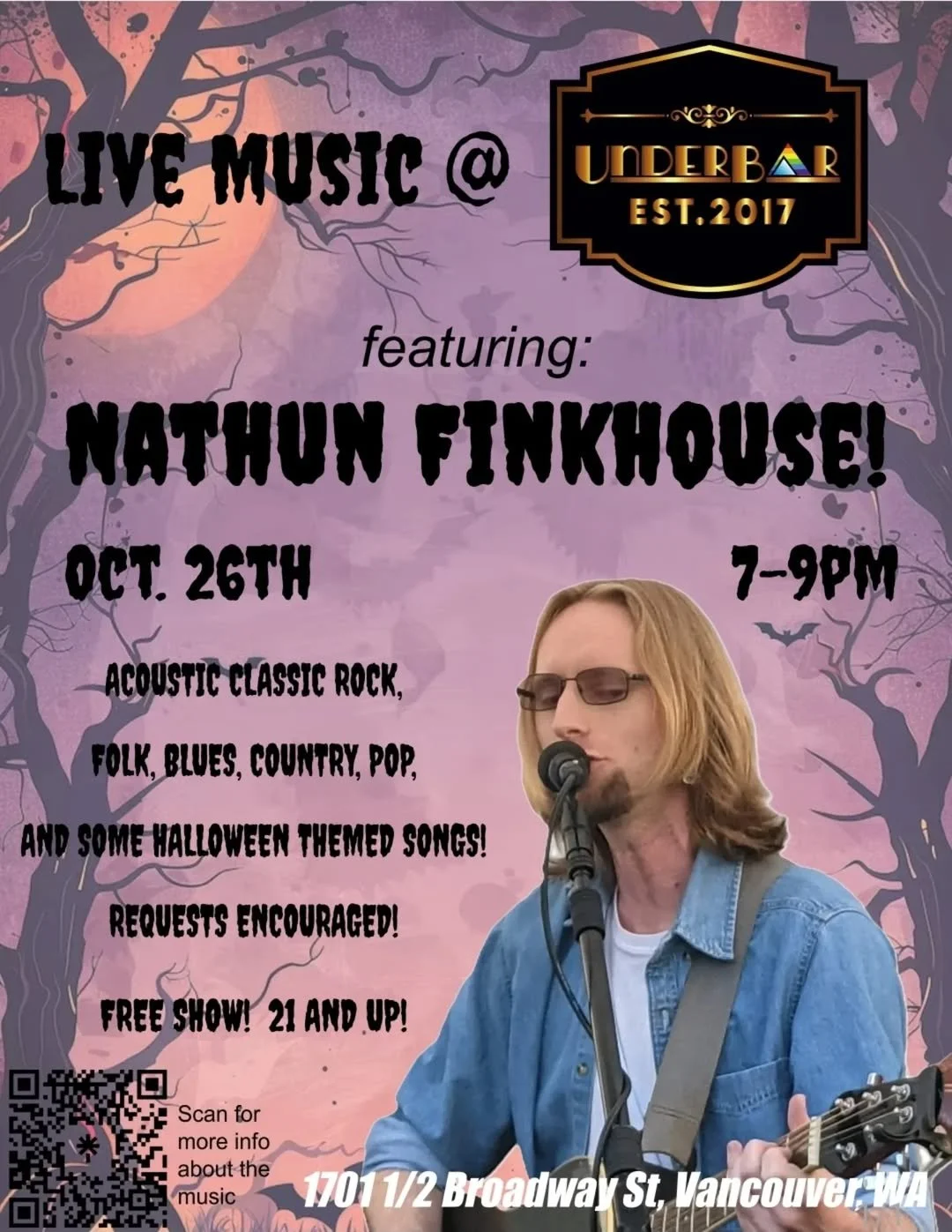 LIVE MUSIC WITH NATHUN FINKHOUSE