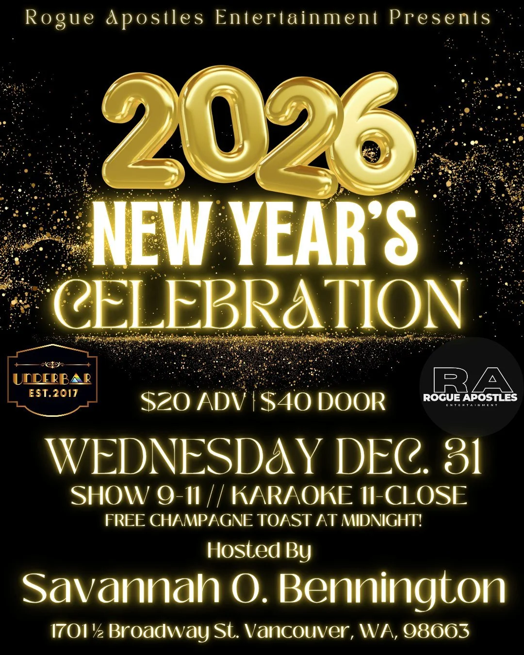 SAVANNAH’S NEW YEAR EVE BASH