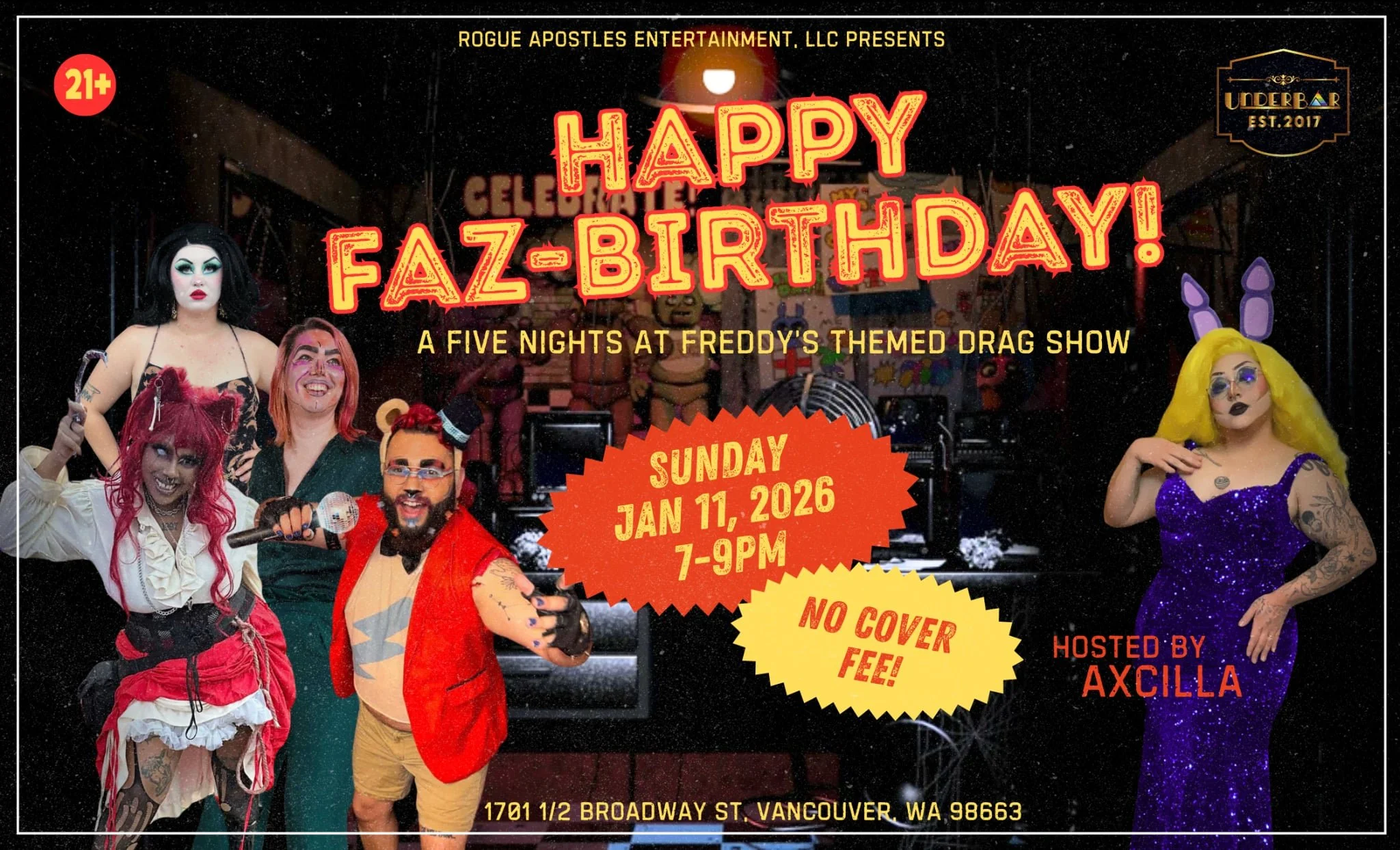 HAPPY FAZ-BIRTHDAY DRAG SHOW