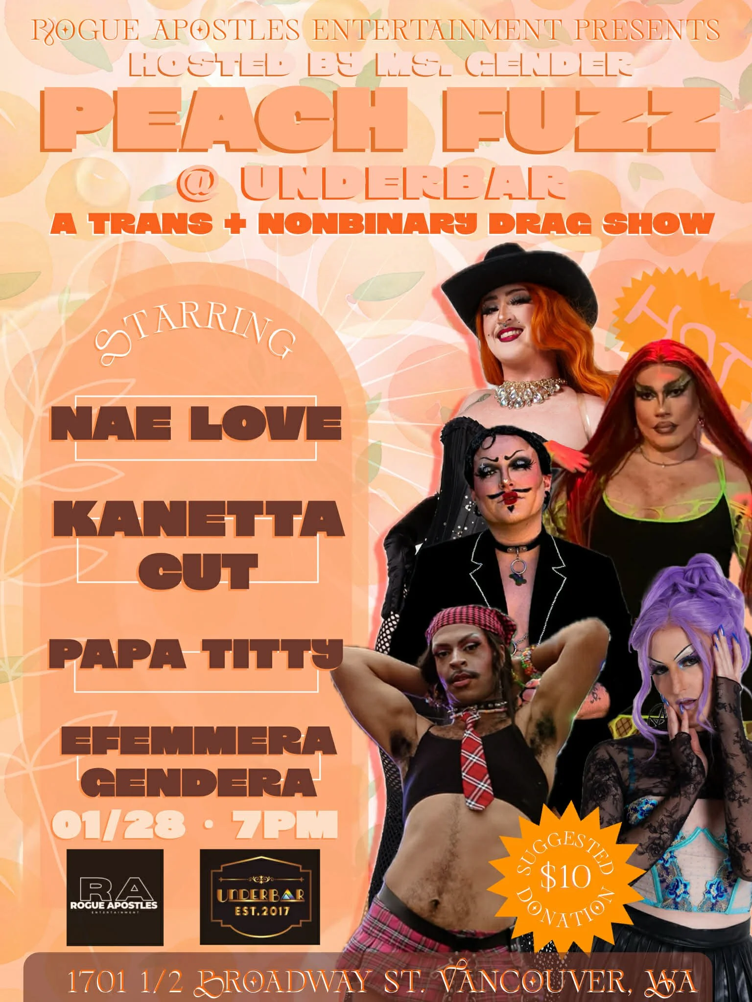 PEACH FUZZ DRAG SHOW