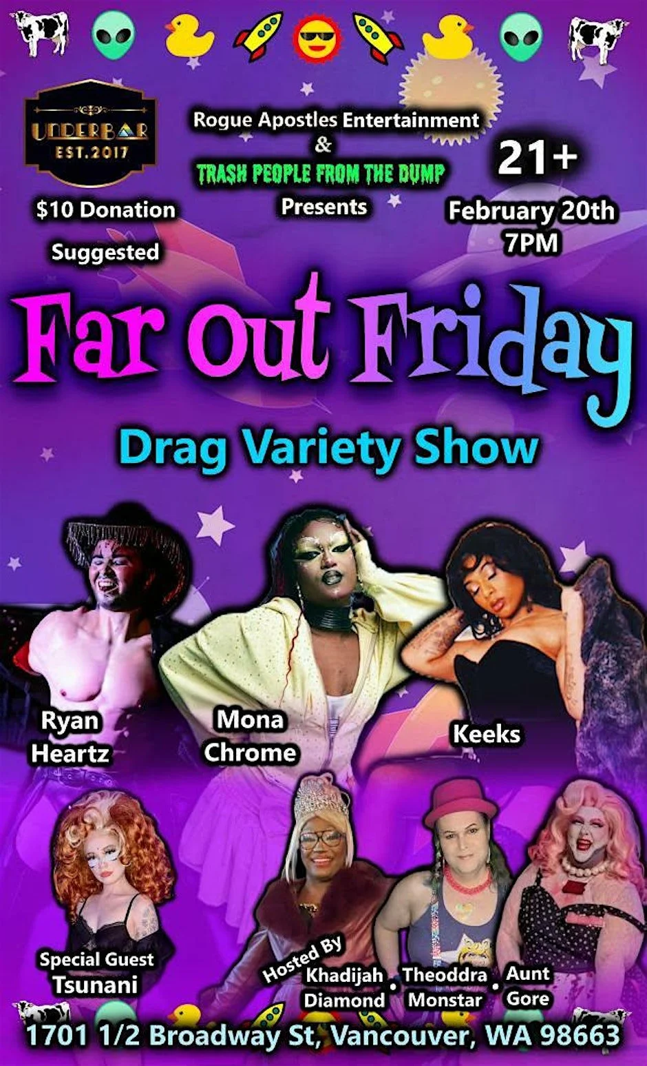FAR OUT FRIDAY DRAG SHOW