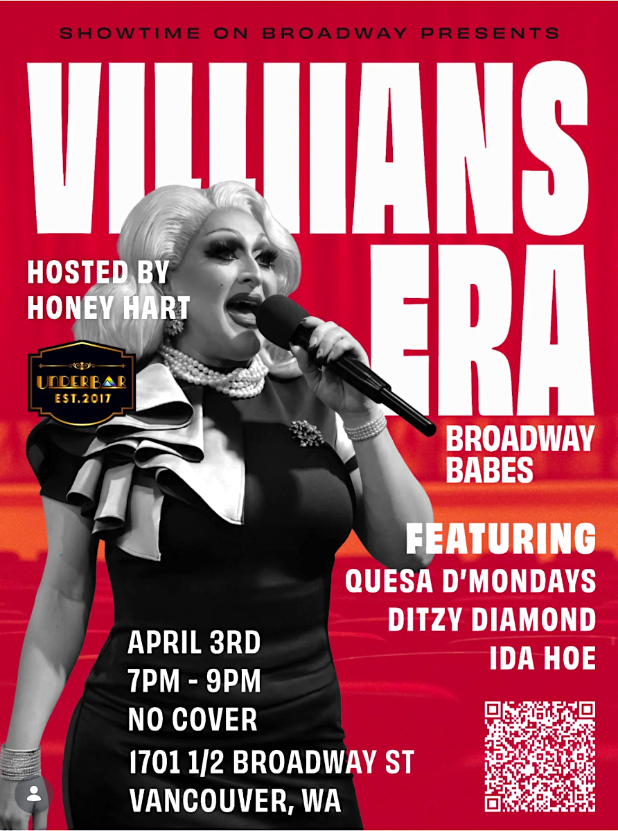 VILLAIN’S ERA DRAG SHOW Broadway Babes