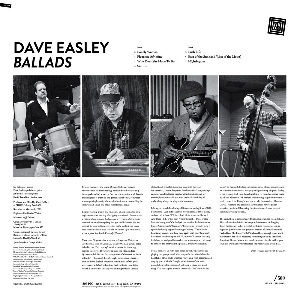 EGO　Easley　Ballads　Records　—　BIG　BIG028　Dave