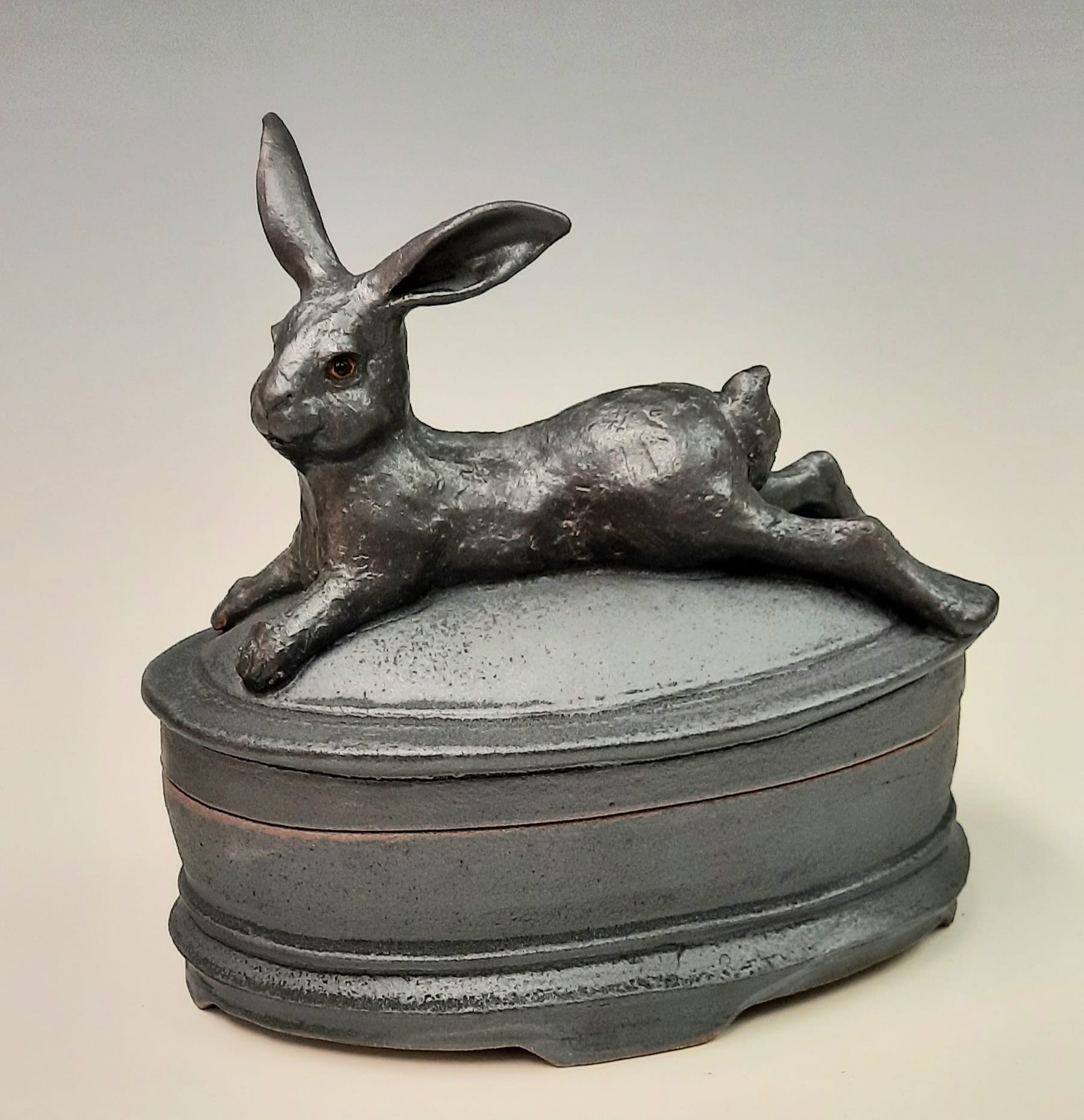 #15 Black Rabbit Box  27 x 26 x 17cm $600 Collaboration with Bruce Cochrane