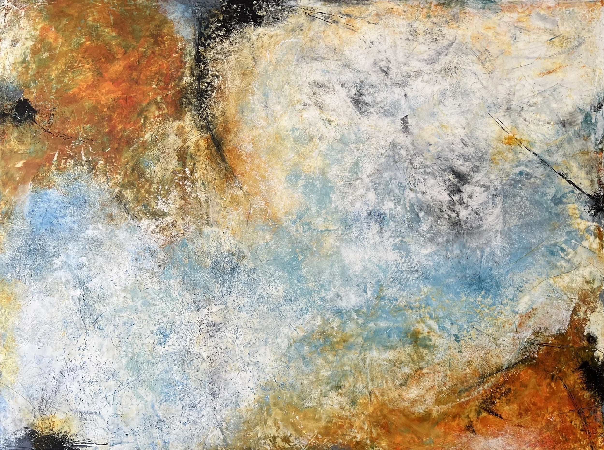 #19 Unbounded oil & cold wax 36 x 48 $2900