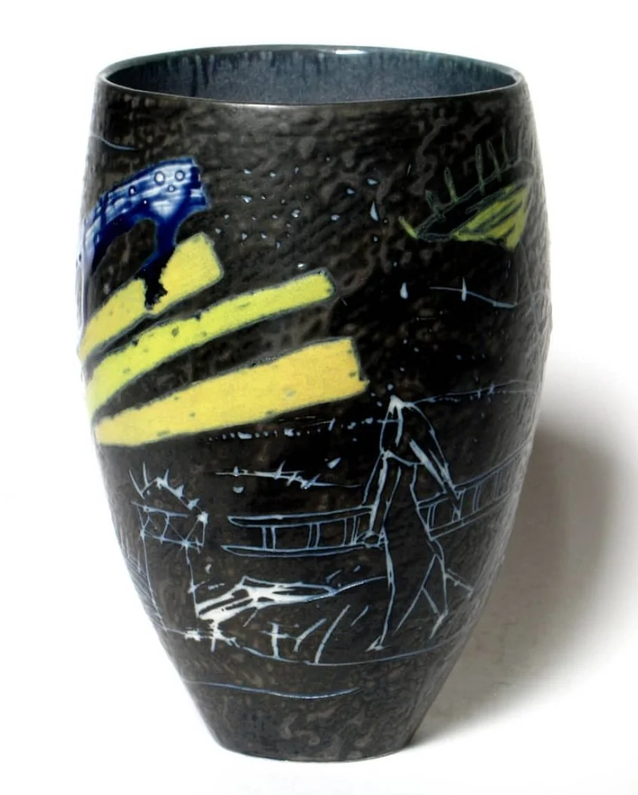 #96 Orb Vase 2021  6.5x5" SOLD