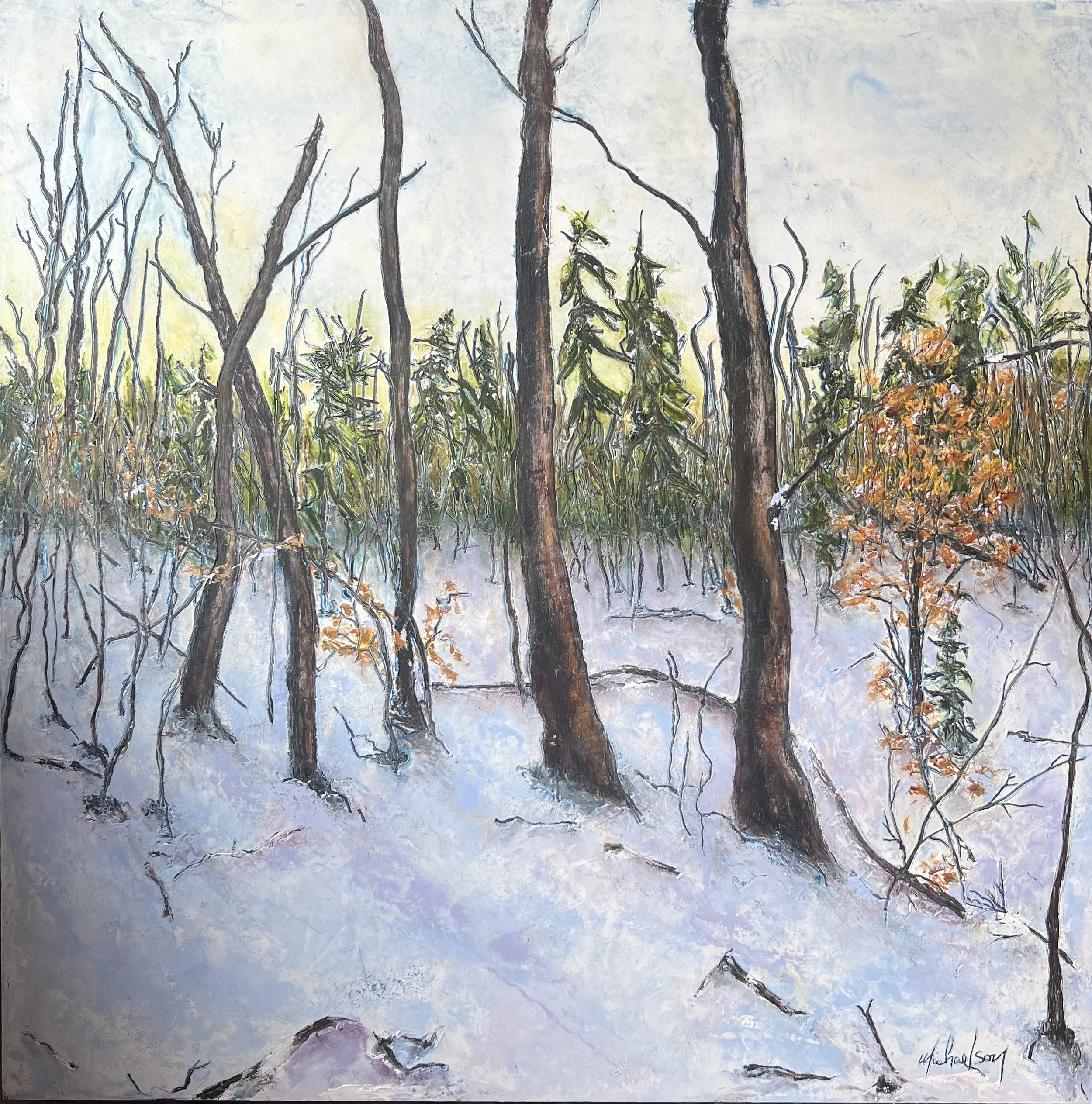 #28 The Grove oil & cold wax 24 x 24 $950