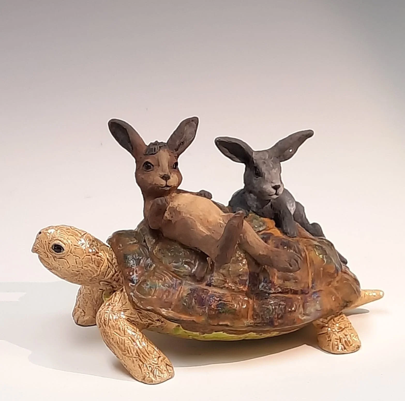 #6 Story of the Rabbit and Turtle   16 x 24 x 14cm $460