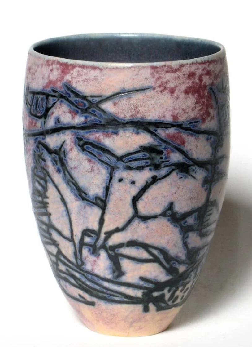 #106  Marini Rider Small Orb Vase 2021  $125 5.5x4"