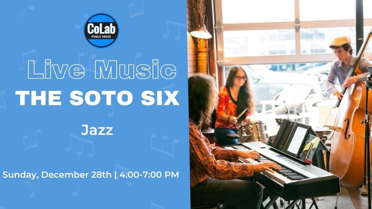 Looking forward to sharing some tunes @colabpublichouse this Sunday, 12/28 from 4-7pm! Join us for live quartet jazz &amp; a wide assortment of wine, beer &amp; more!