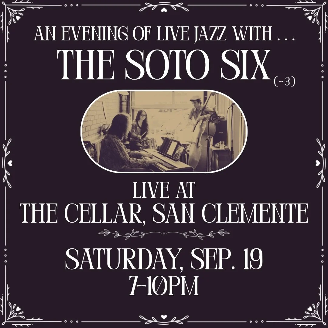 Looking forward to returning to @thecellar.sc this Saturday 9/19 from 7-10pm! Join us at this hip spot for groovy trio tunes + tasty eats &amp; drinks. Don&rsquo;t miss it!