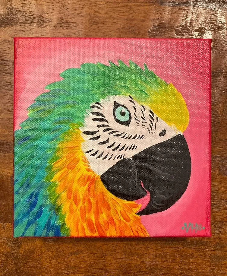 Rainbow Macaw Parrot Painting.jpg
