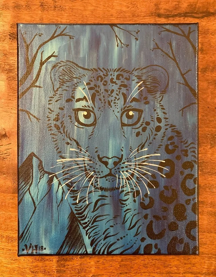 Blue Snow Leopard