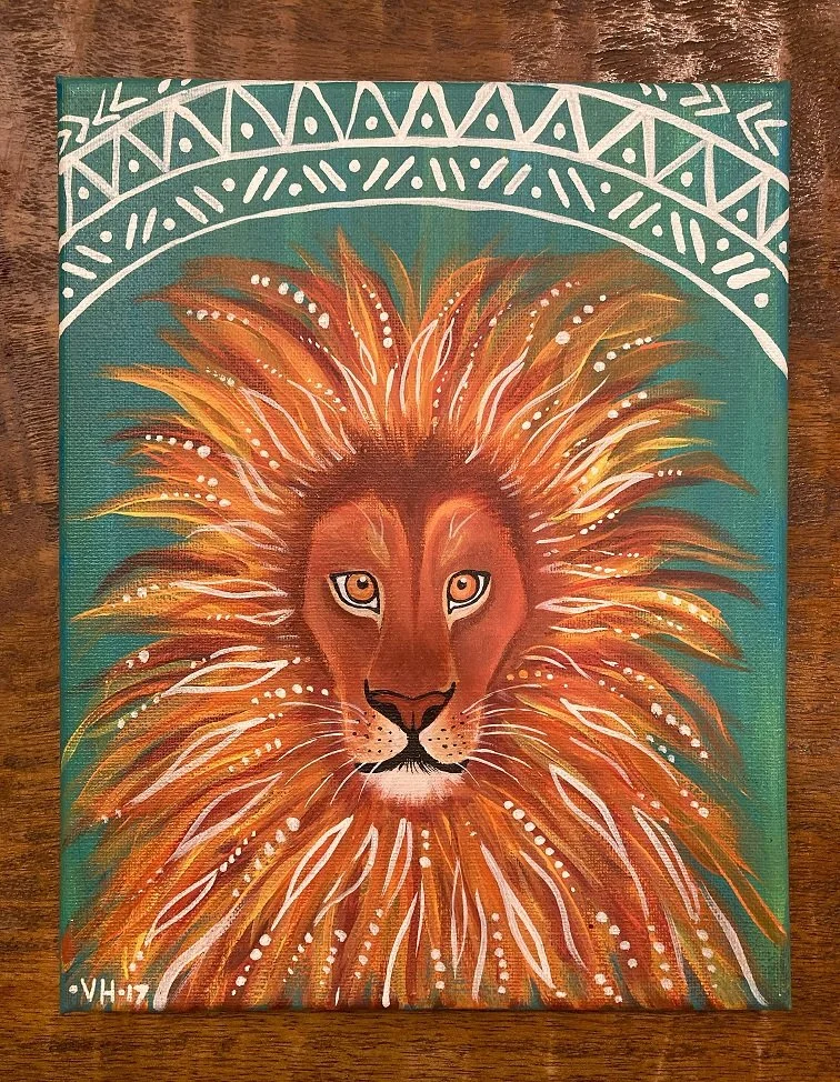 Leo Lion Painting