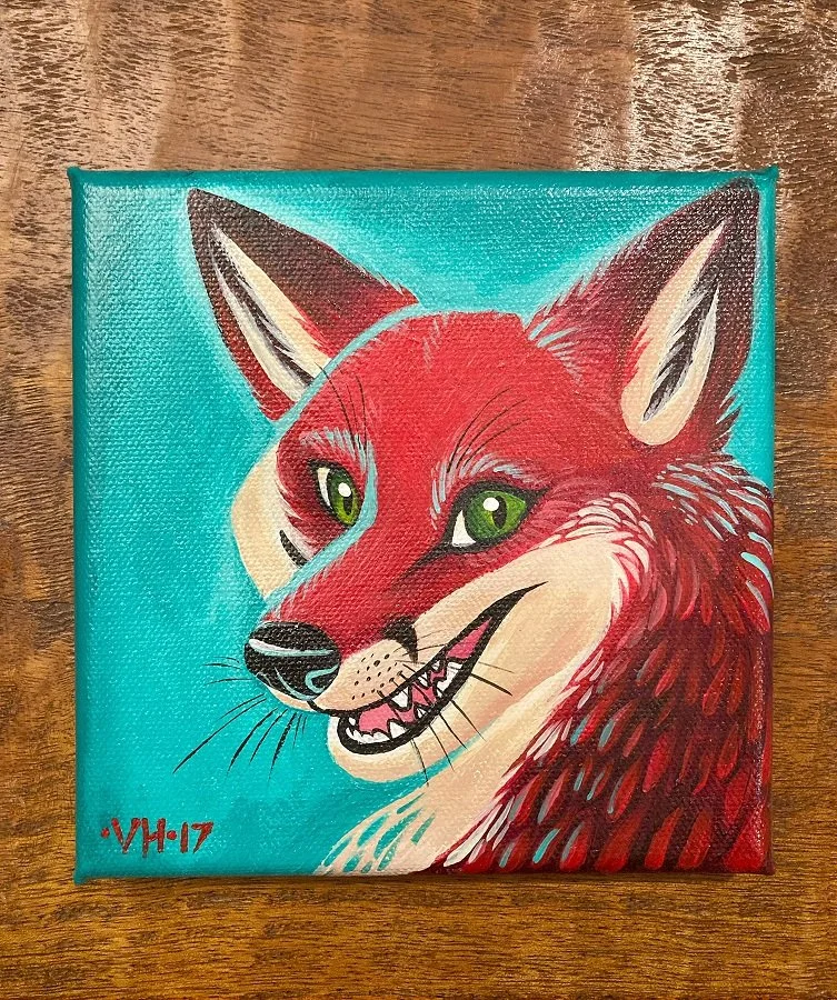 Red Fox Painting