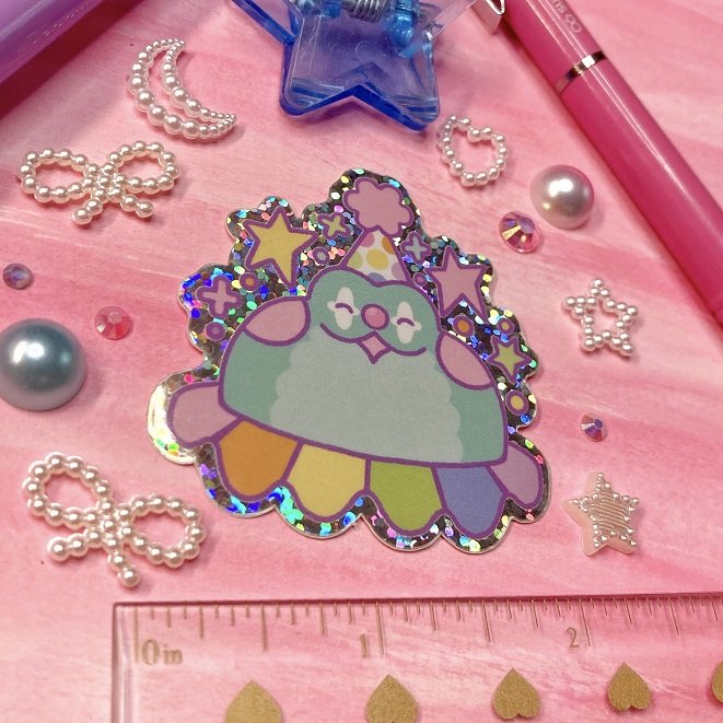 Clown Frog Sticker