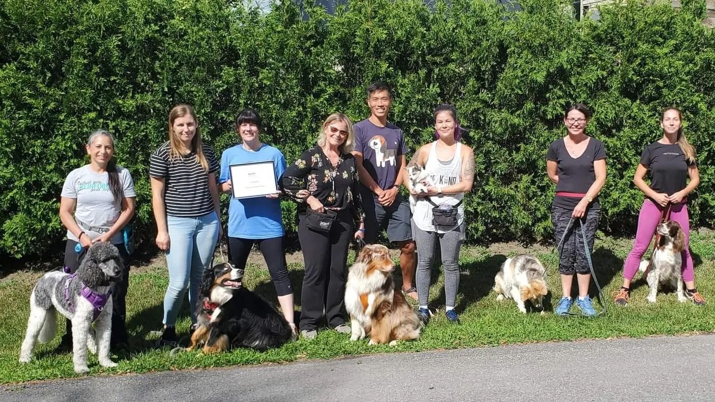 This year has been quite the experience! 

I'm so proud to announce that I have officially completed @clickertraining professional dog training program and I am an officially titled KPA-CTP, from the first ever Montr&eacute;al group class!

At the sa
