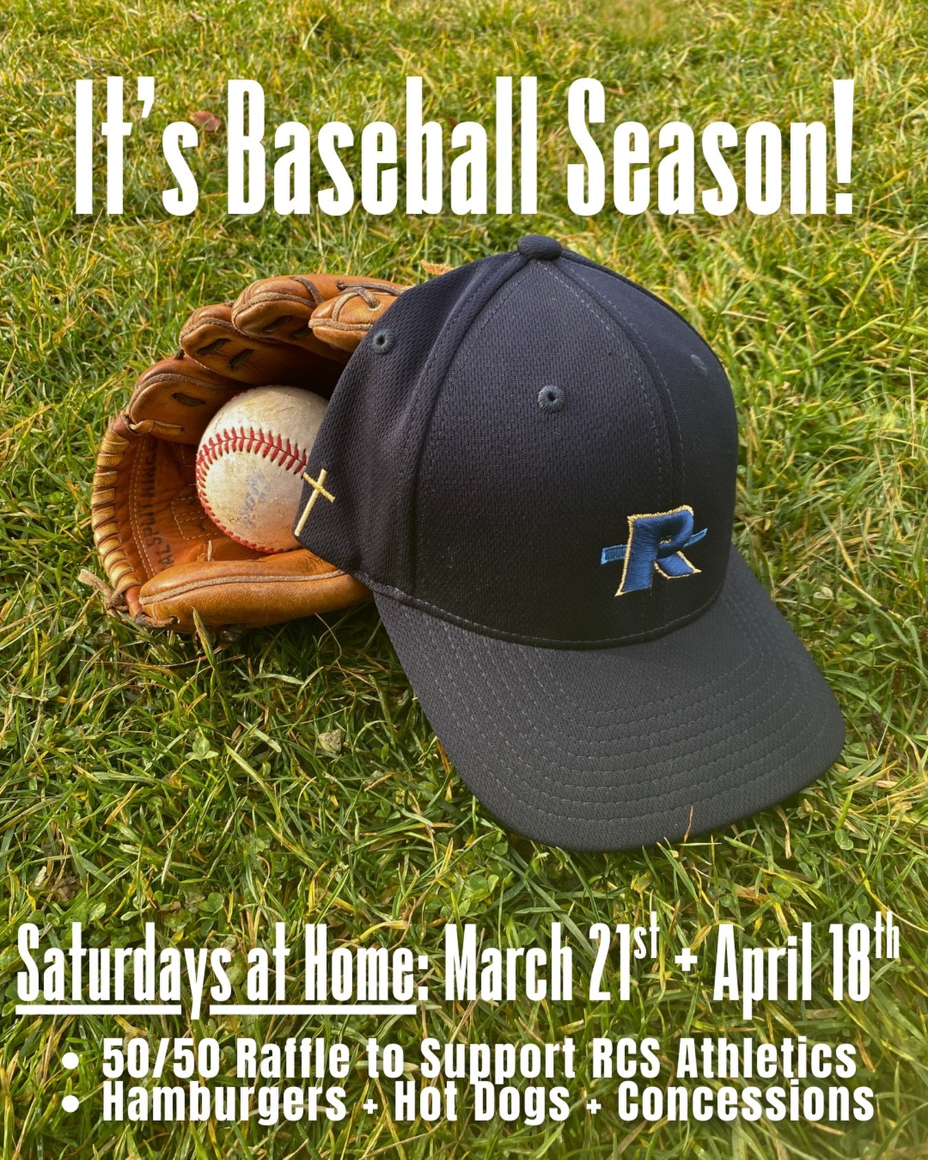Baseball season kicks off TONIGHT at Haas Field! The Crusaders will take on the White Swan Cougars at 4:00 this afternoon &amp; we are SO excited to cheer on our baseball team as they kick off their season!

We also invite you to mark your calendars 