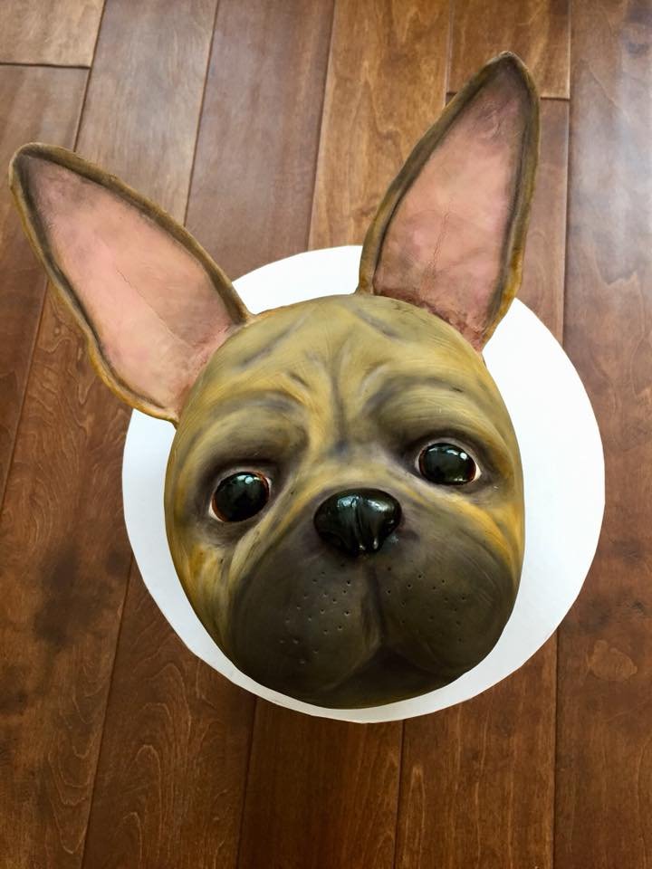 frenchie dog cake