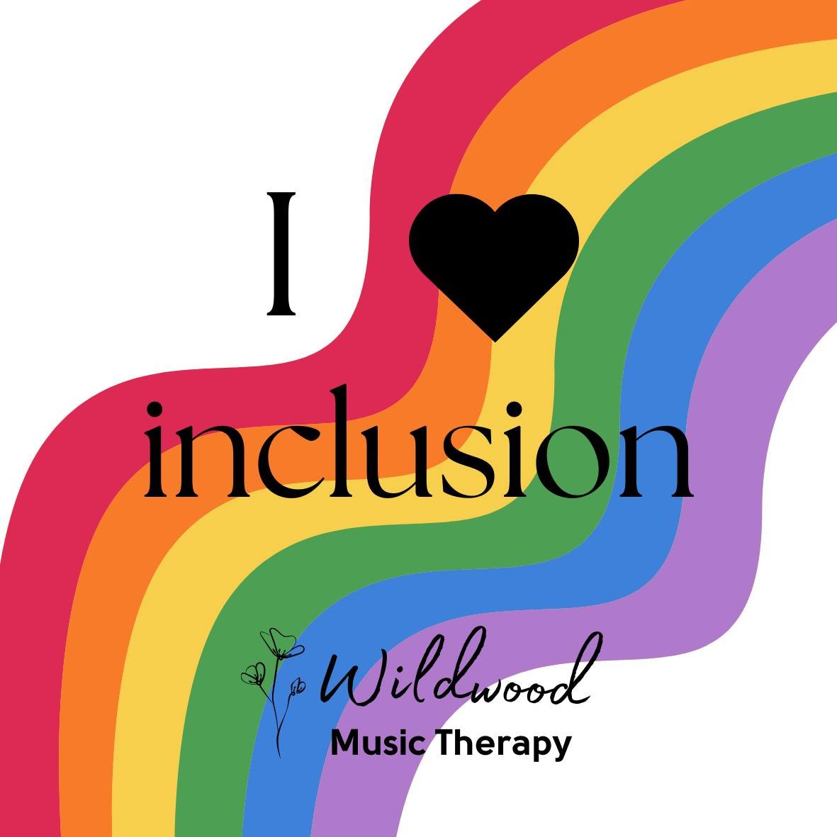 It's essential to us that ALL our clients feel safe, valued, and included.  Happy Pride from Wildwood Music Therapy! 💚