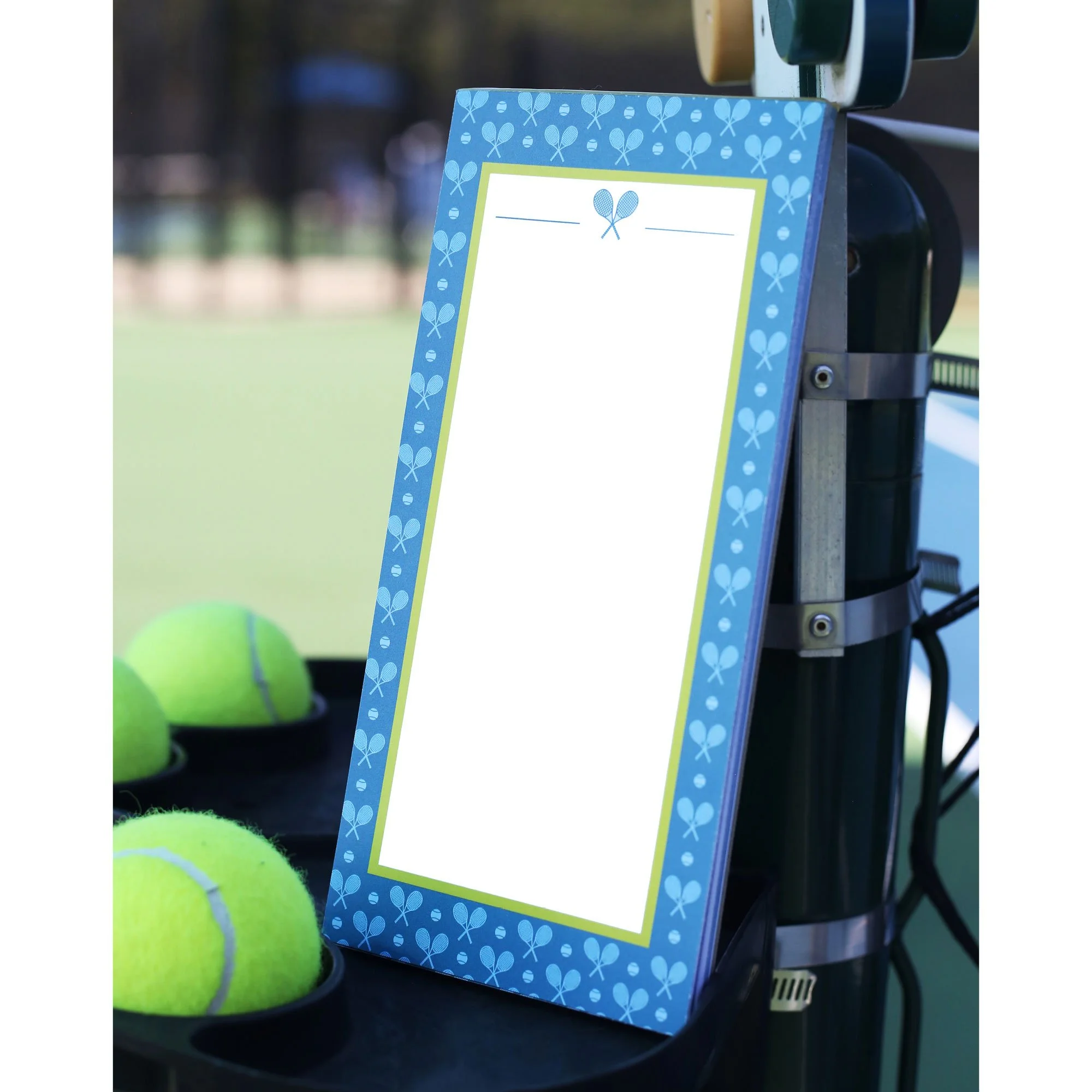 Tennis Babe Magnetic List Notepad – Blue Hard Court
