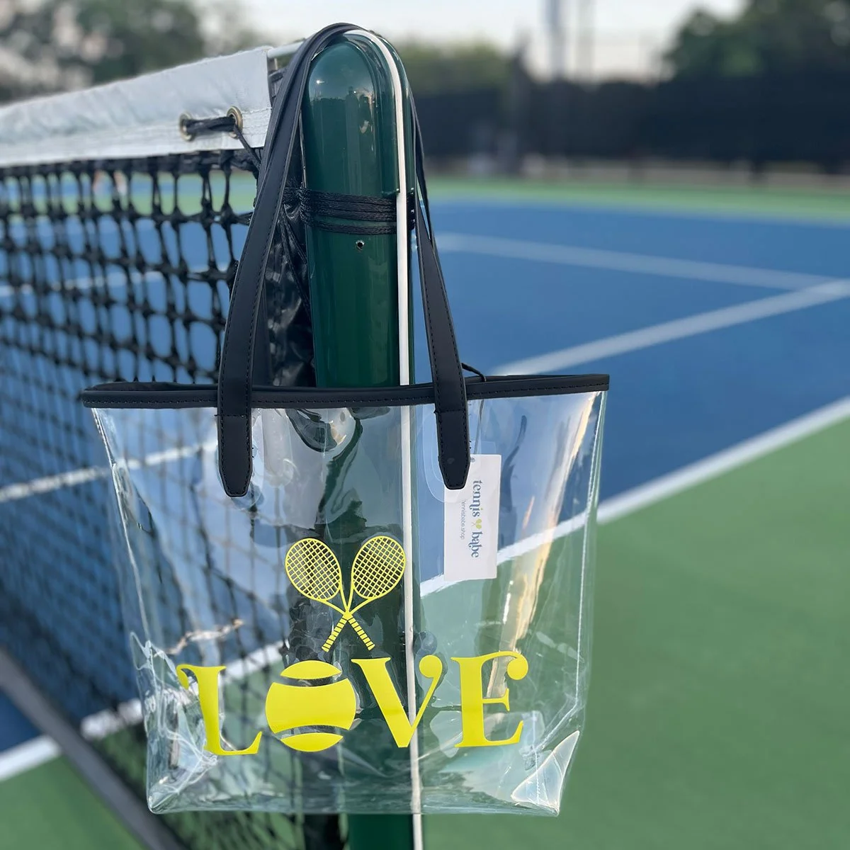 Tennis LOVE Clear Tote Bag
