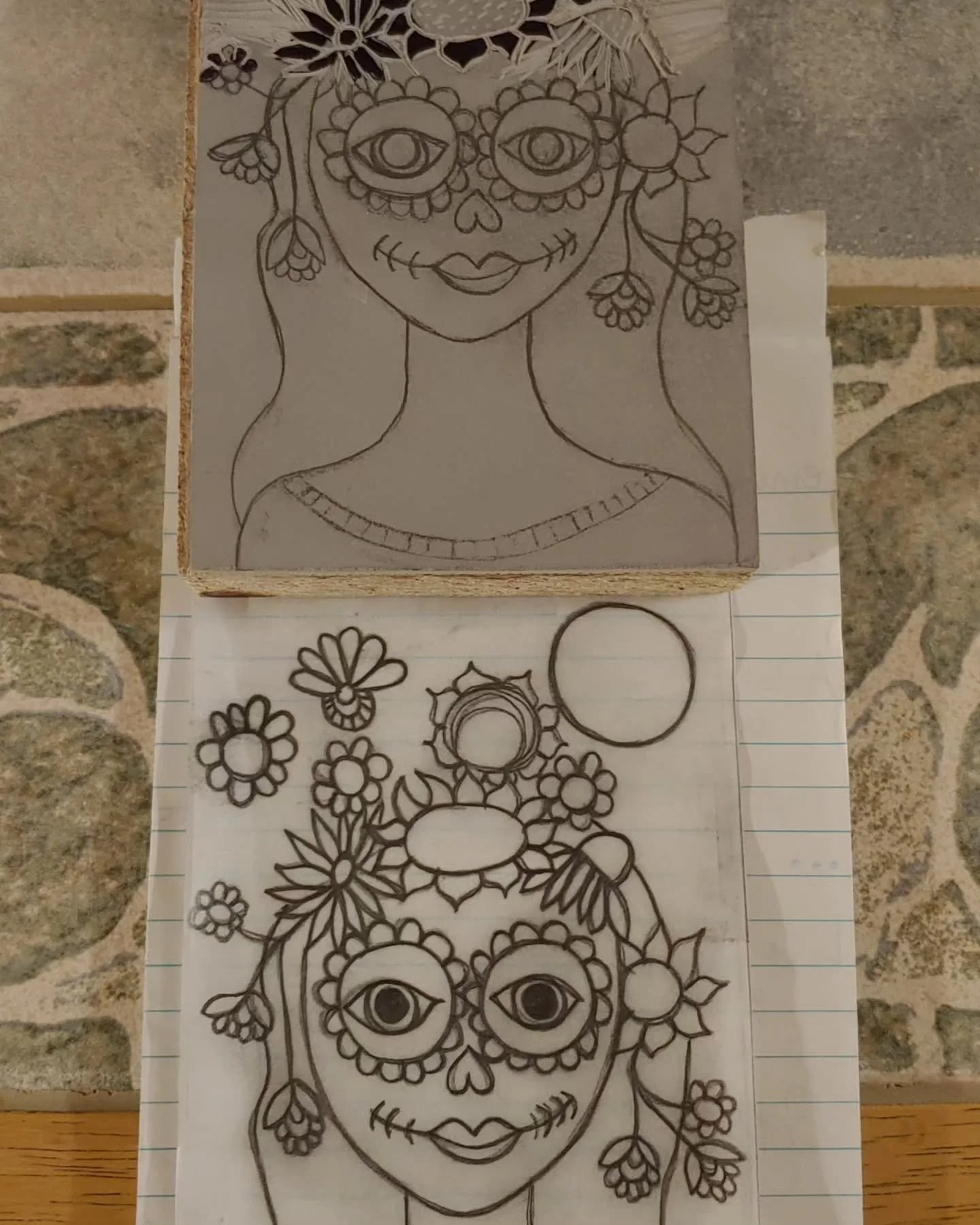 These days the creative medium that has made my heart leap with joy has been linocuts. I've made a few the last year and this one happens to be my latest. She's so LOVELY. I'm definitely in love. 😍
If this medium happens to interest you, but you do