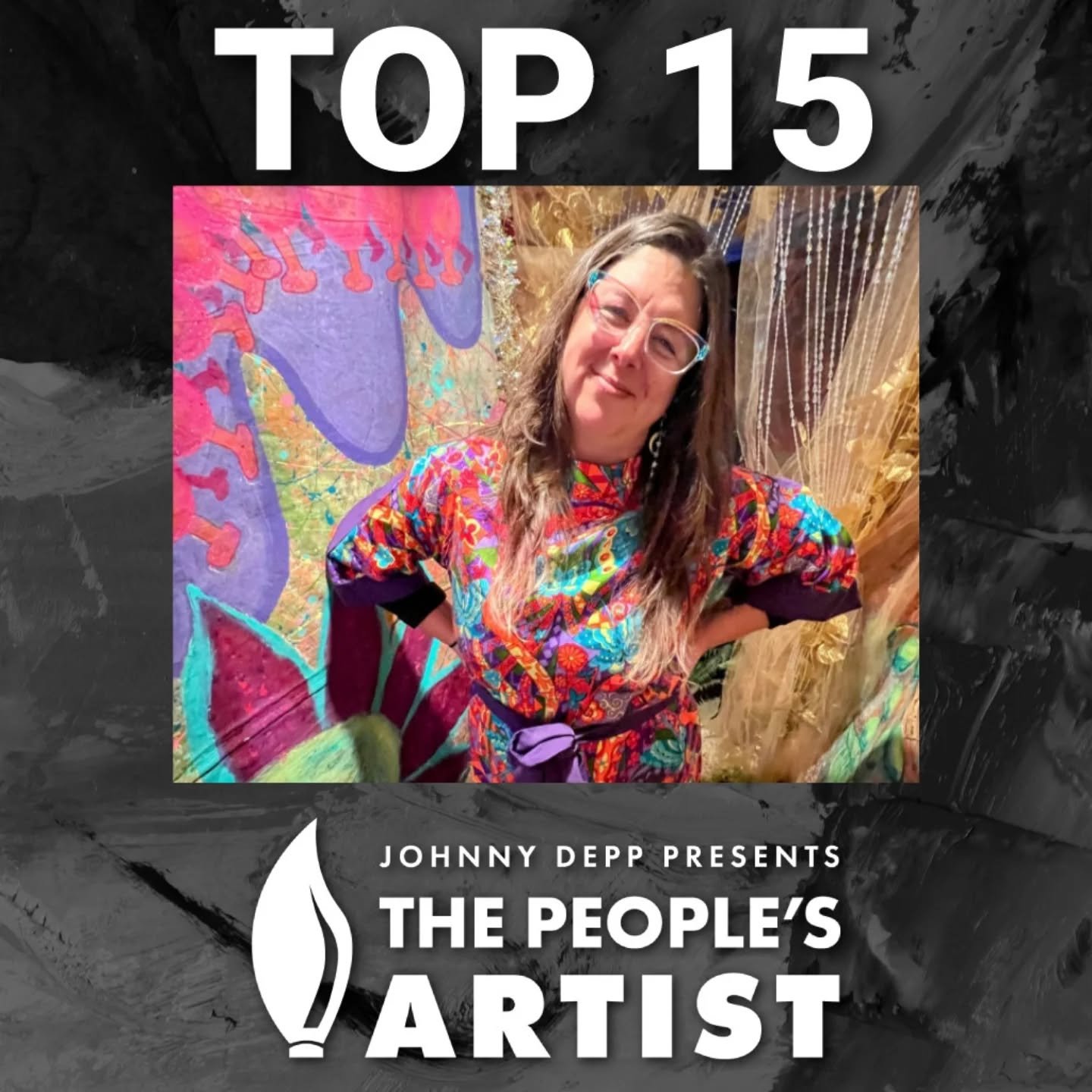 A beautiful moment of celebration because of YOU! Thank you for continuing to take time out of your day to vote for me. Your votes have kept me in the top 5.... And I closed out the last voting round on May 21st in 3rd because of your support!

This 