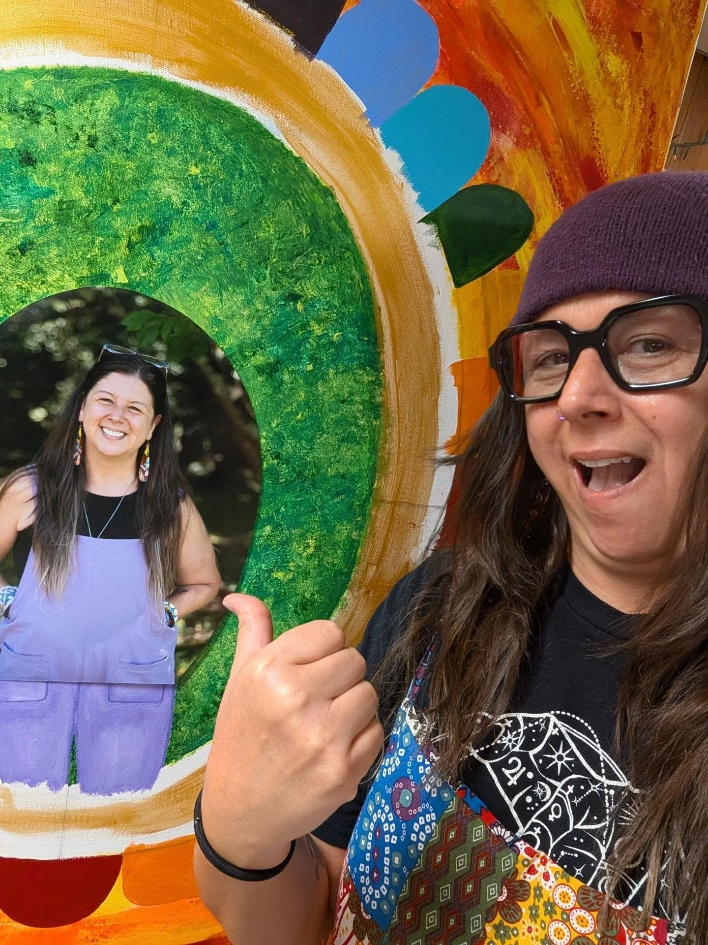 Just over here trying to make magic in a world that's gone crazy. Art is resistance, and it keeps me afloat these days, especially when the world feels heavy. 

A little process video of one of my canvases, "The Mirror," which will be displ