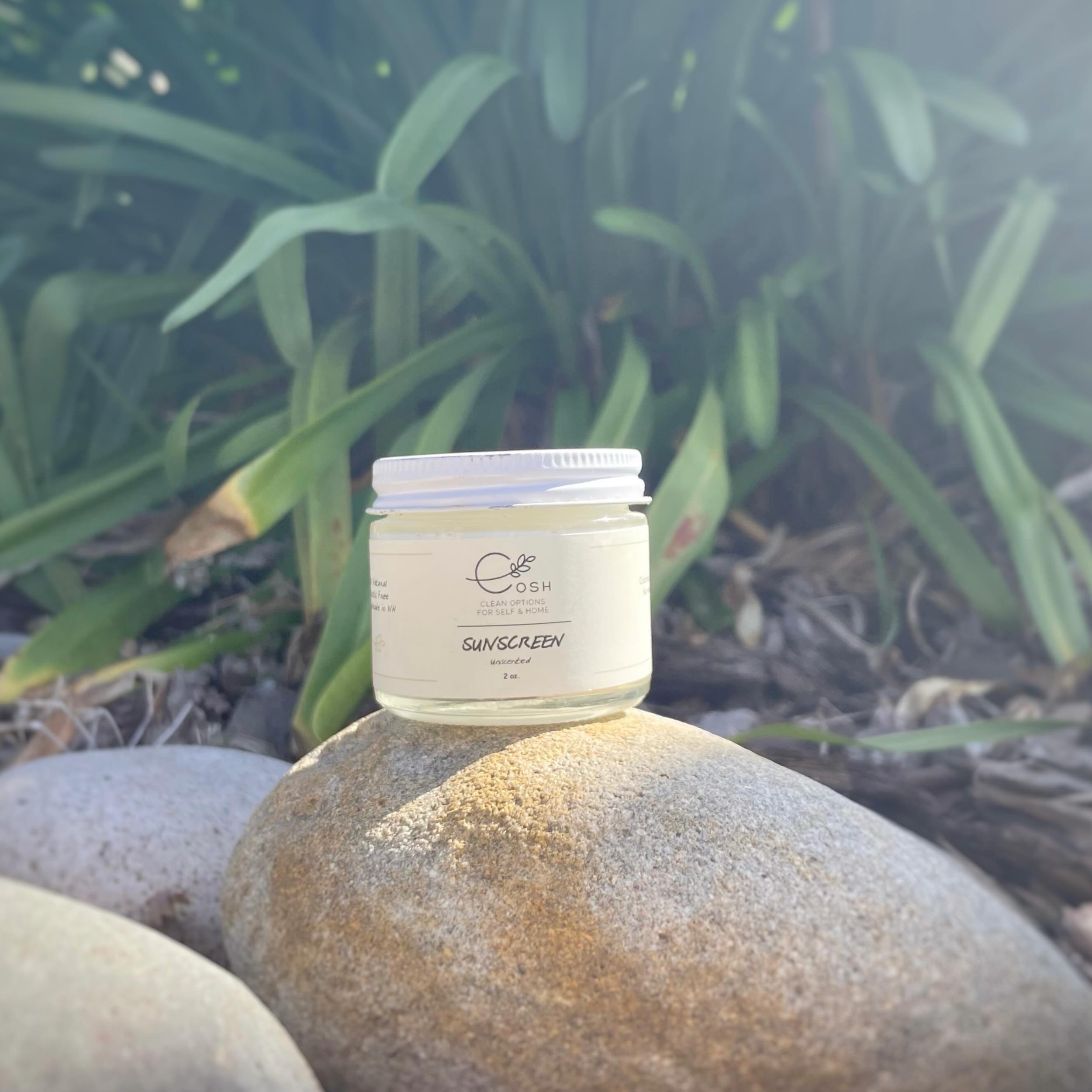 The sun is shining &amp; we&rsquo;ve got what you need to protect your skin&hellip;.without all the chemicals! ☀️ ☀️ 

Our all-natural sunscreen contains non-nano zinc oxide, which stays topical on the skin, as to not allow for absorption into the bl
