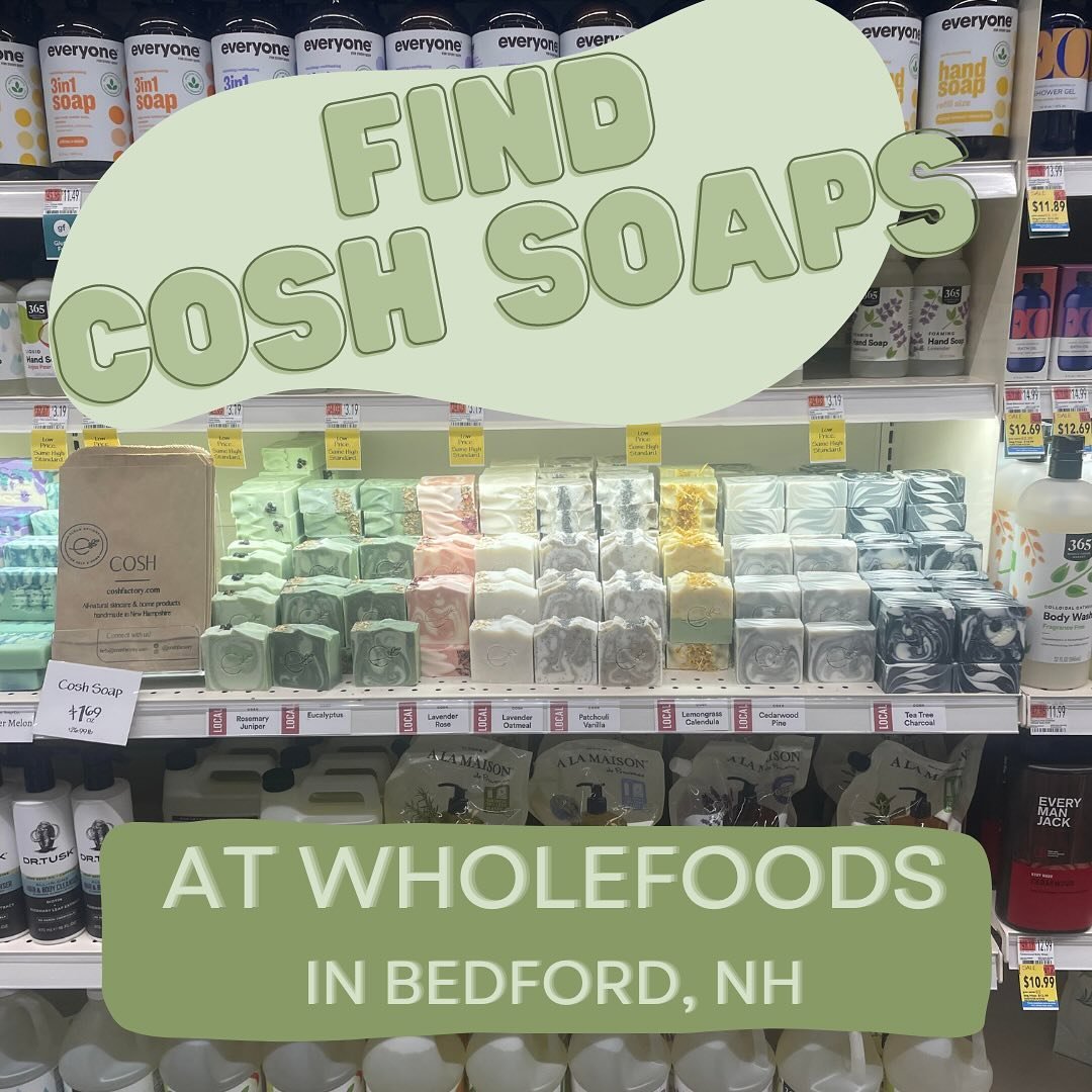 Want to shop our soaps in person? Find them @wholefoods in Bedford where you can shop our top eight scents in person! 

#bedfordnh #wholefoods #wholefoodsnh #nh #nhlife #bedfordnewhampshire #newhampshiremade #newhampshire #southernnh #nhsmallbusiness