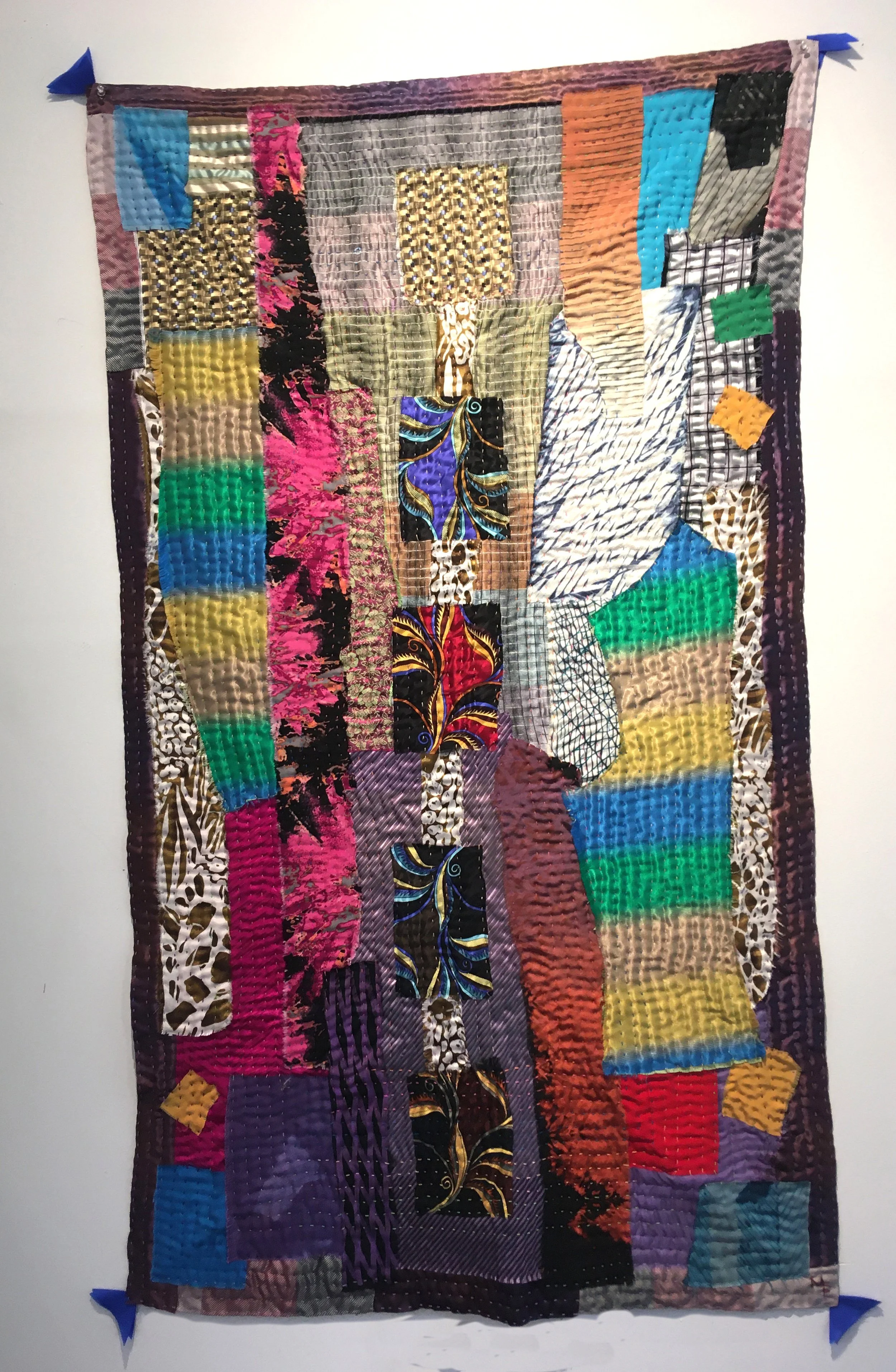  Silk Raw Edges  32x54   $1,850