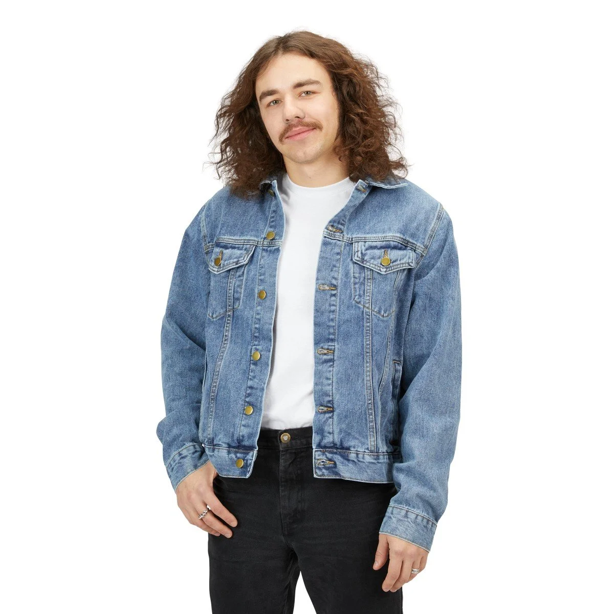 Old man denim jacket online