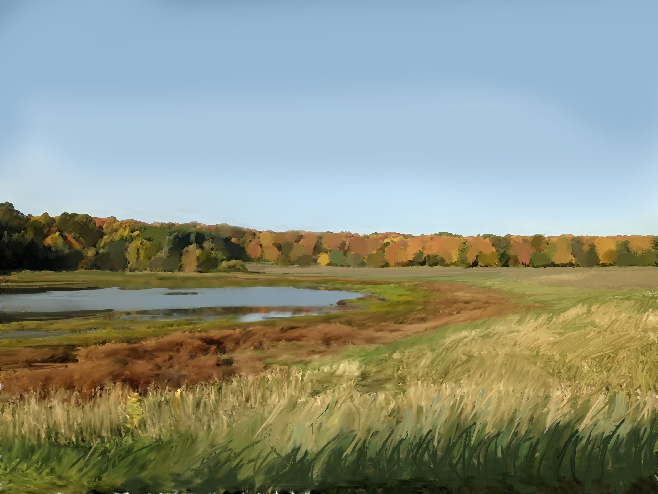 Digital art piece. Location, near Kennsington Minnesota, Fall of 2021.