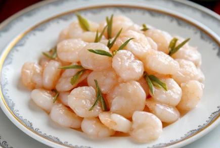 “The Longjing Prawns,” shrimp