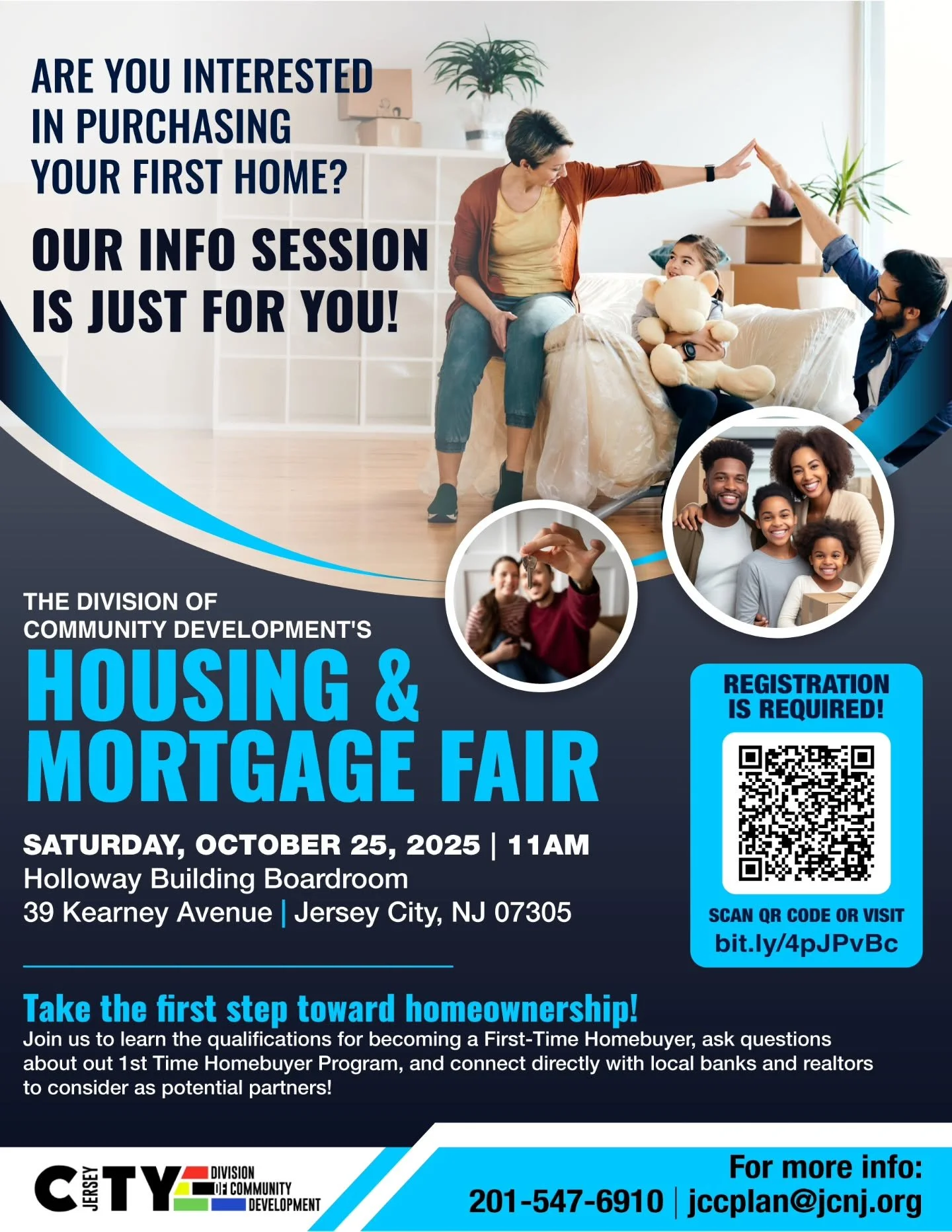 🎶 You gotta be bold&hellip; 🎶
👋 Ready to make the jump from renting to owning?
🏡 Join us at Jersey City&rsquo;s Housing &amp; Mortgage Fair
📅 Oct 25 | 11 AM | 39 Kearney Ave
✨ Learn. Connect. Take your first step to homeownership.

🔗 Register: 