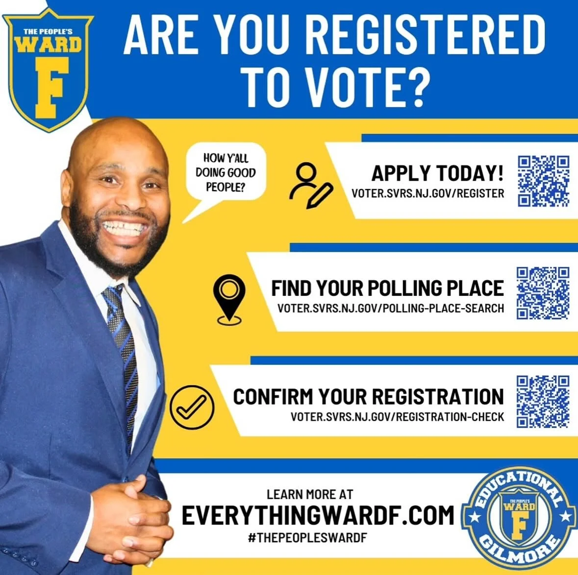 The deadline to register for the General Election in New Jersey is October 14, 2025