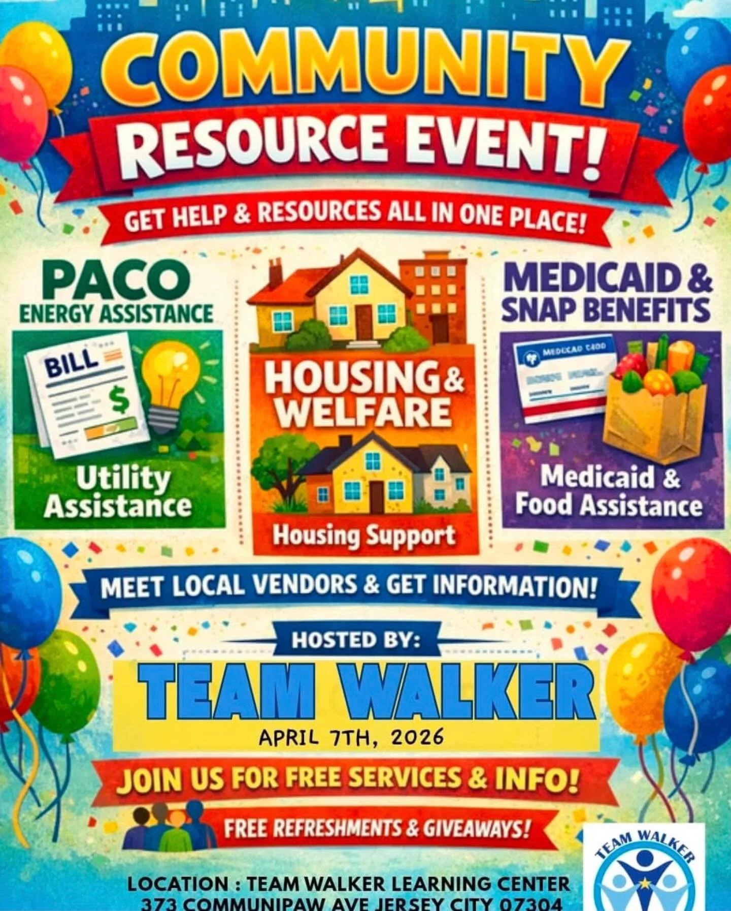 Reach out to Team Walker to learn more 373 Communipaw Ave.