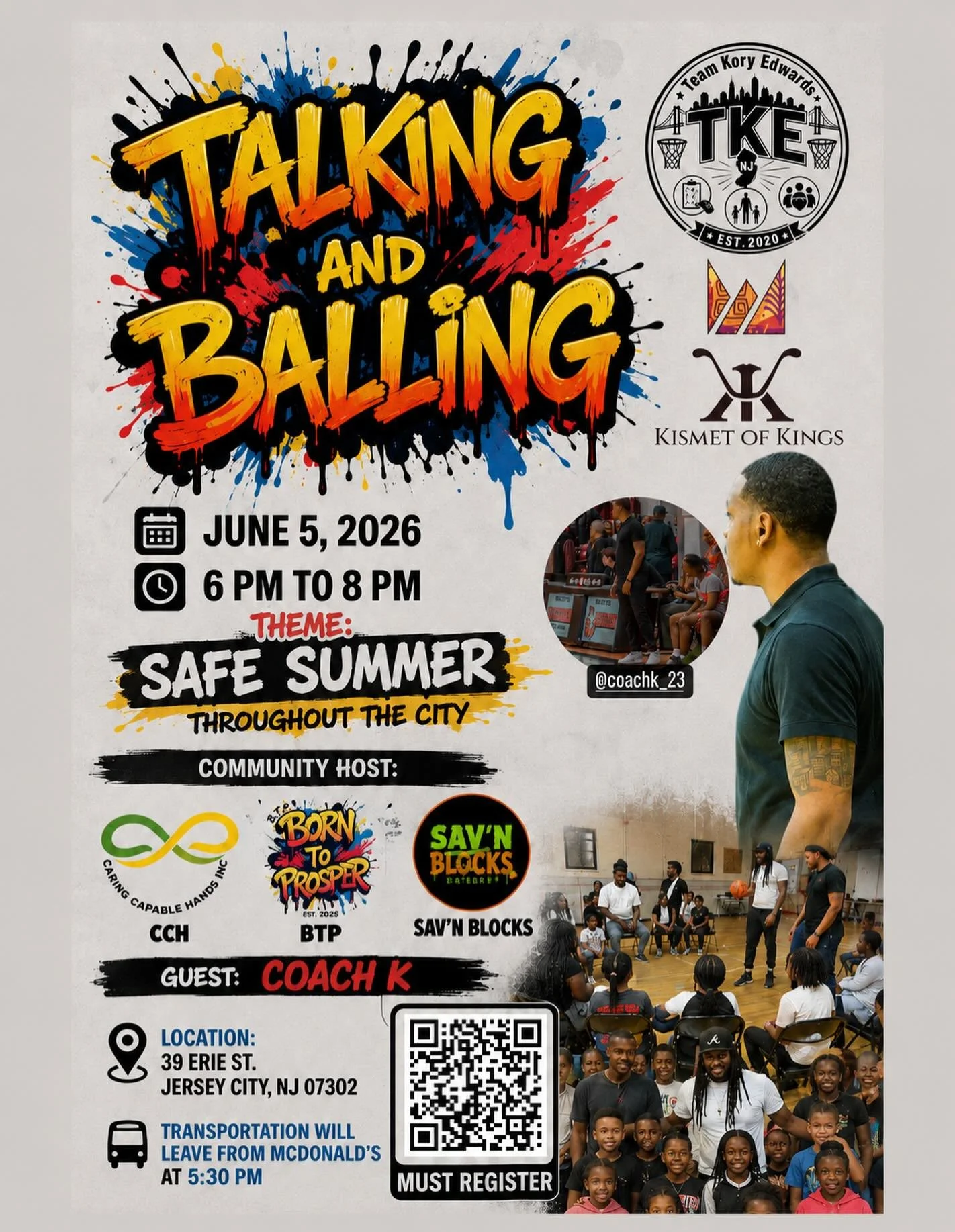 Talking &amp; Balling June 5th Details on Flyer🏀📣