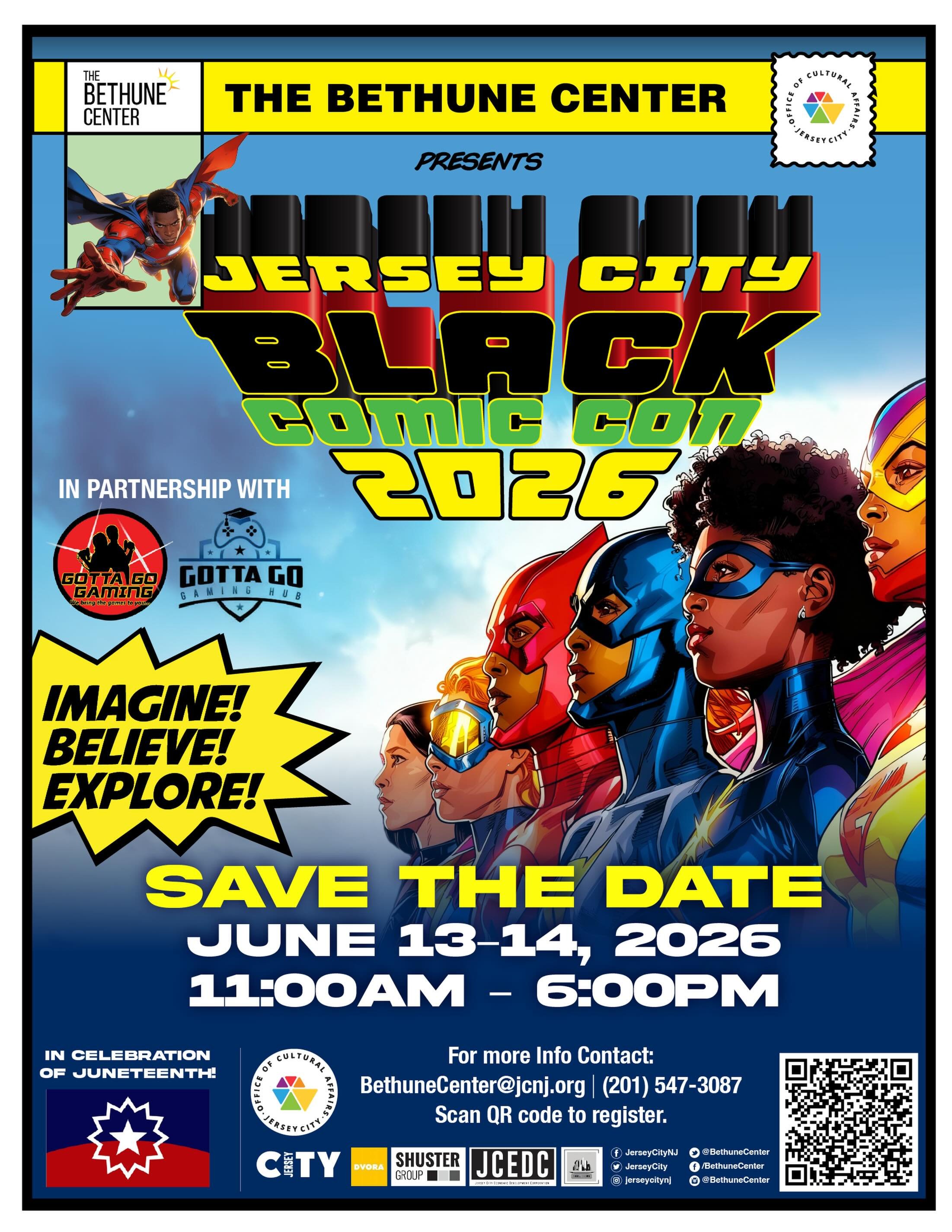🦸🏾&zwj;♂️🎨🎮 BLACK COMIC-CON 2026 IS COMING TO WARD F! 🎮🎨🦸🏾&zwj;♀️

Get ready for four exciting days celebrating comics, creativity, culture, gaming, art, cosplay, and community!

📅 June 13 &ndash; June 14, 2026
⏰ 11:00 AM &ndash; 6:00 PM Dai