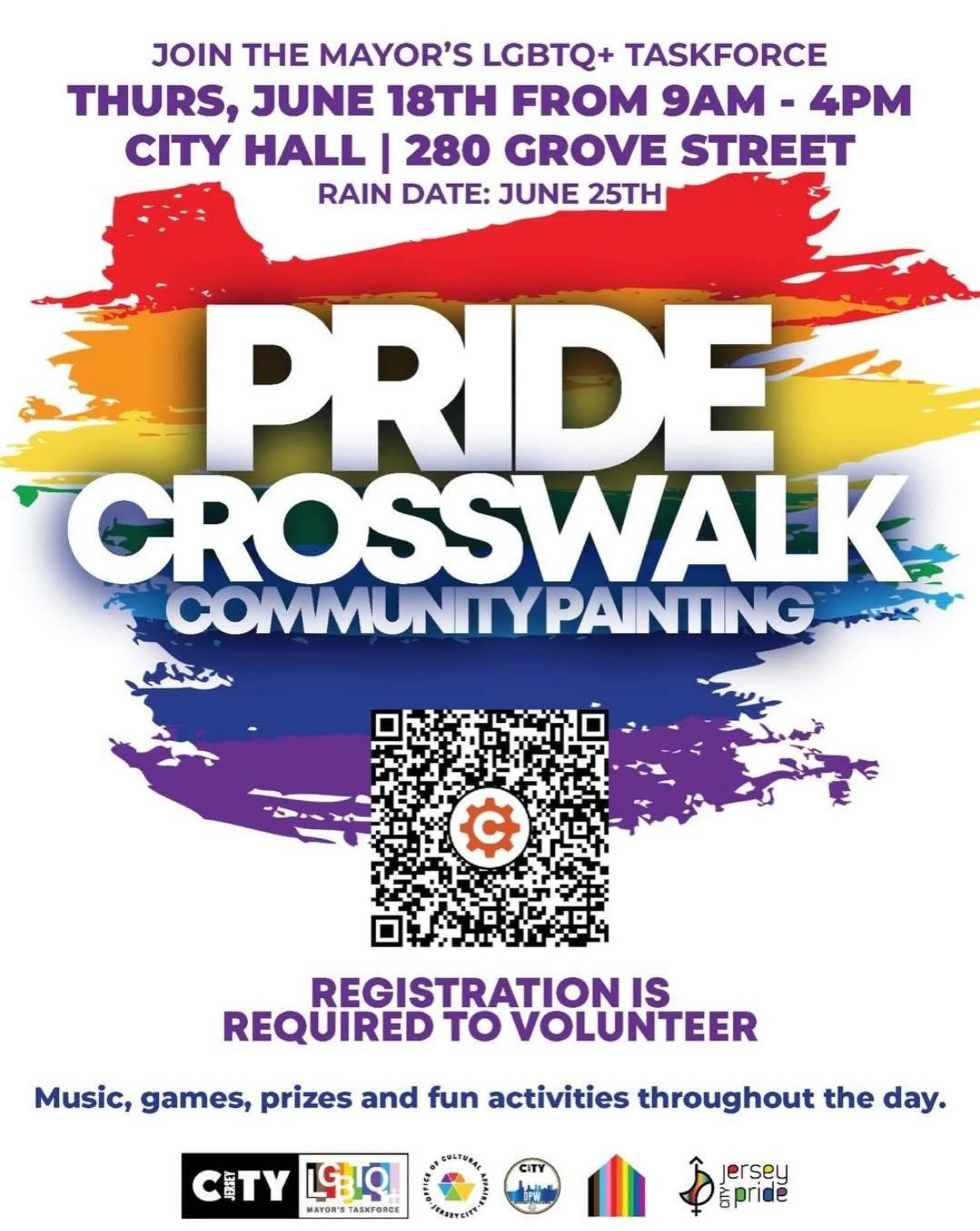 It&rsquo;s that time of year for The Pride Crosswalk Community Painting 🏳️&zwj;🌈 Must Register Details On Flyer🫟🖌️