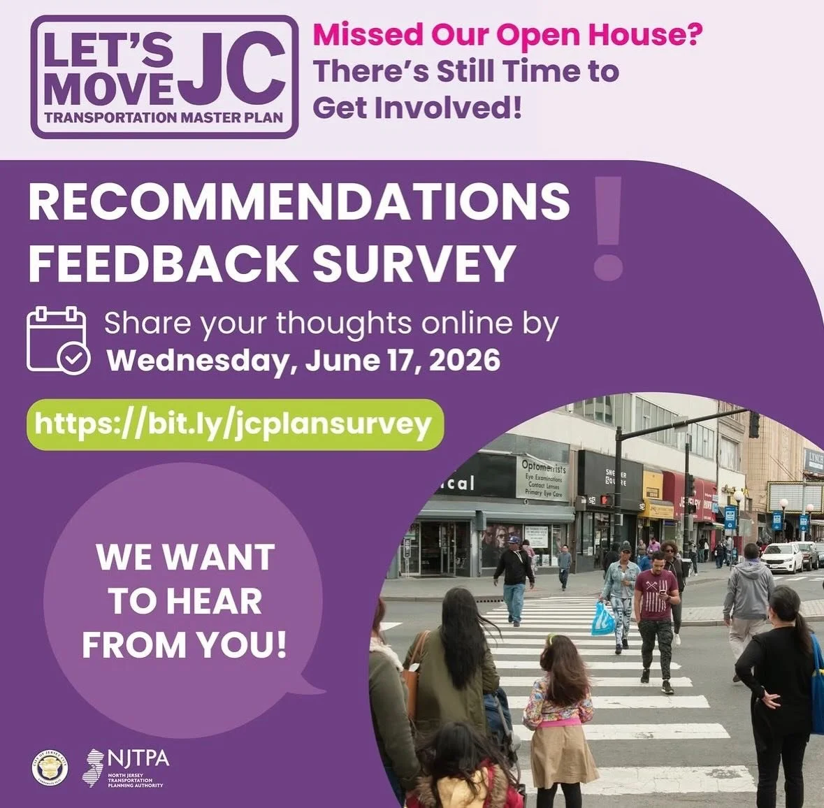 Please Get Involved with The Let&rsquo;s Move JC Master Plan By Taking The Survey