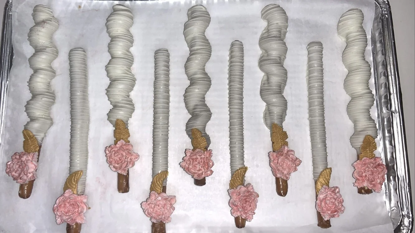 chocolate caramel pretzels